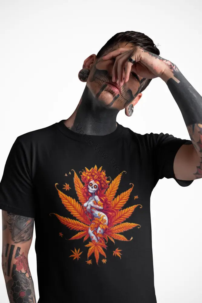 Bohemian Leafy Graphic Tee - Unisex T-shirt for Nature Lovers Great for Festivals Gifts Casual Wear Stoner Itinerary