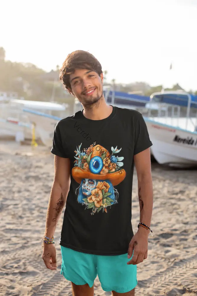 Bohemian Floral Skull Unisex T-Shirt Unique Graphic Tee Casual Wear Gift for Art Lovers Festival Outfit Day of the Dead