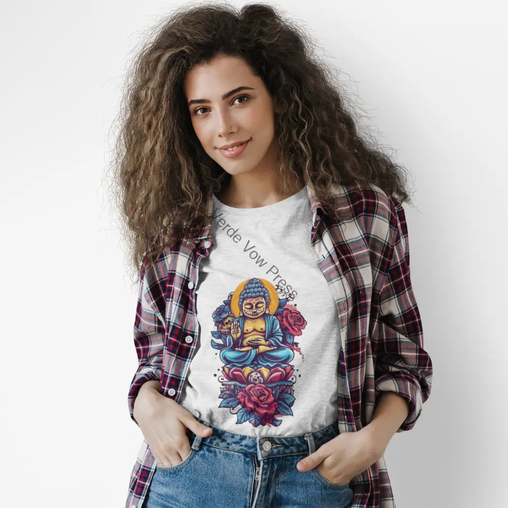 Buddha Tee Spiritual T-Shirt Meditation Gift Yoga Top Zen Apparel Birthday Gift Mindfulness Shirt T-Shirt