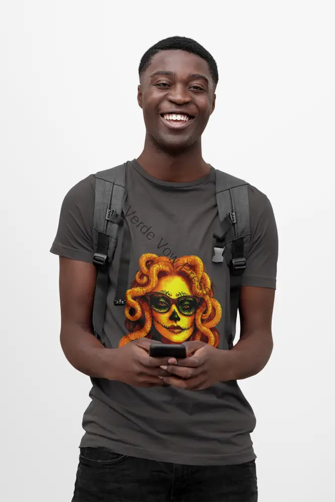Chic Mythical Medusa T-Shirt | Trendy Casual Wear Gift for Halloween Unique Wardrobe Staple Eye-Catching Graphic Tee