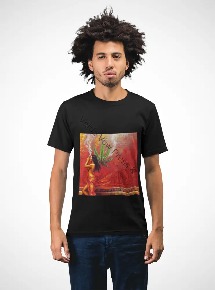Chill Vibes Oversized Tee Unisex Boxy Tee Cannabis Art Shirt Relaxed Fit Graphic Tee Streetwear Casual Top Gift for 420