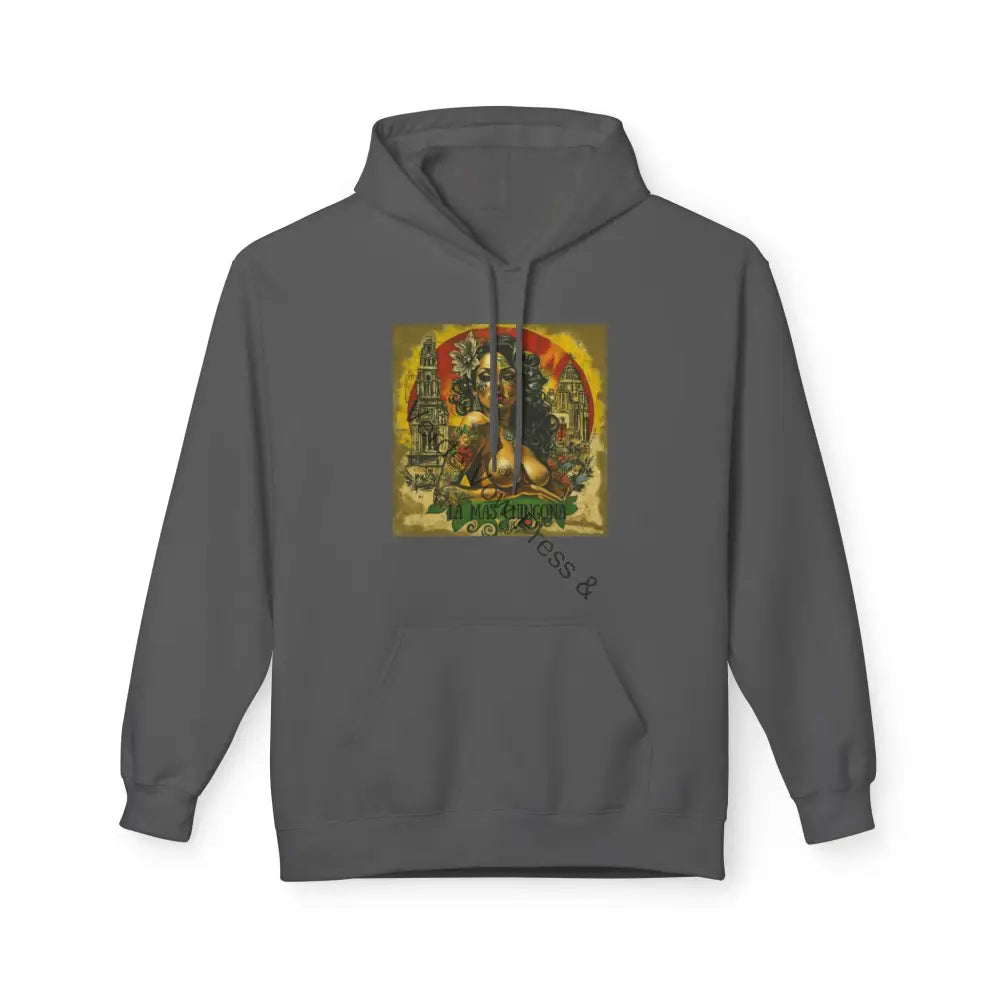 Cozy Graphic Hoodie for All Seasons Perfect Gift Comfortable Wear Casual Style Trendy Sweatshirt Mas Chingonas Charcoal