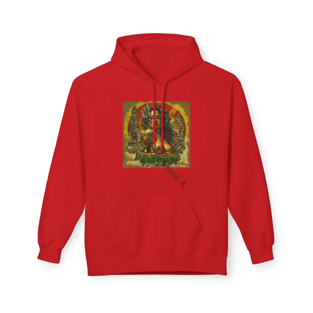 Cozy Graphic Hoodie for All Seasons Perfect Gift Comfortable Wear Casual Style Trendy Sweatshirt Mas Chingonas Red / S