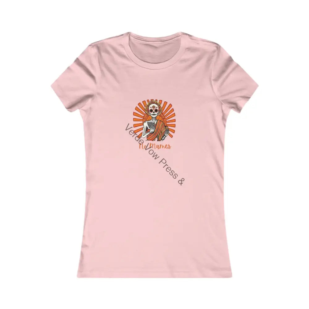 Dia de los Muertos Women’s Tee Skeleton Shirt Cute Halloween Tee Sugar Skull T-Shirt Fall Fashion Gift for Her S / Pink