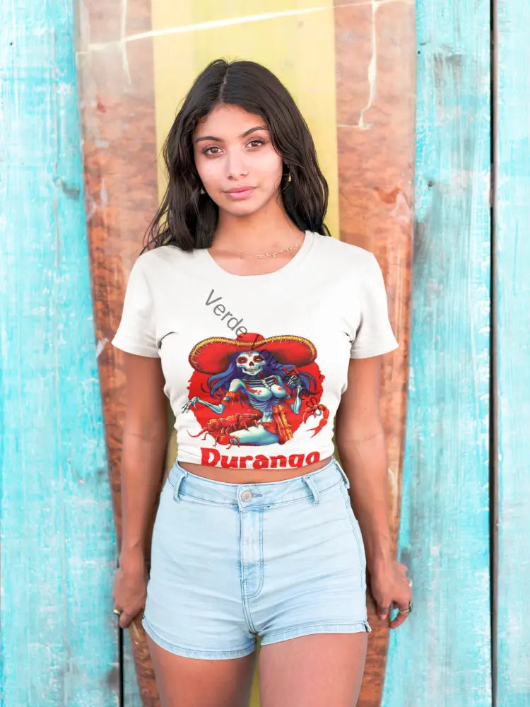Durango Skeleton Men’s T-shirt,Day of the Dead T-Shirt Graphic Tee Mexican Culture Shirt Halloween Costume Top Durango