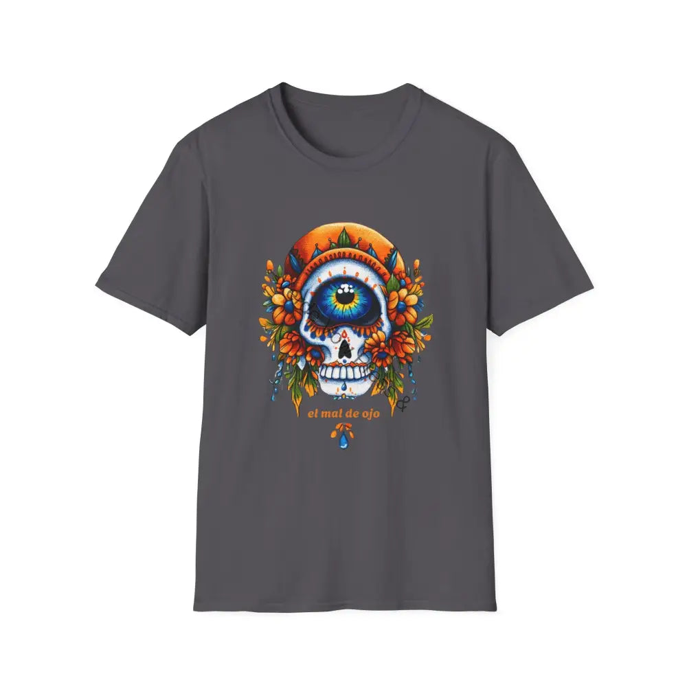 Evil Eye Unisex t-shirt el malo ojo day of the dead Charcoal / XS T-Shirt