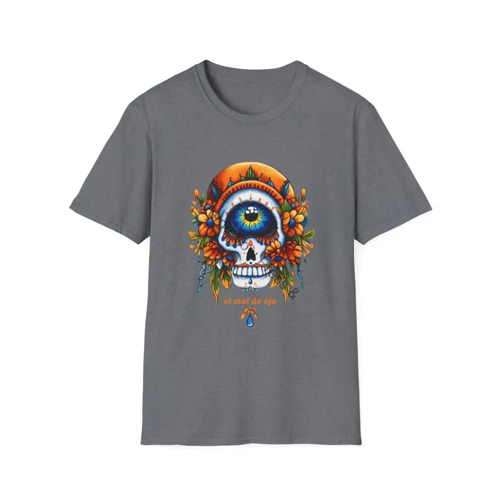Evil Eye Unisex t-shirt el malo ojo day of the dead Graphite Heather / S T-Shirt