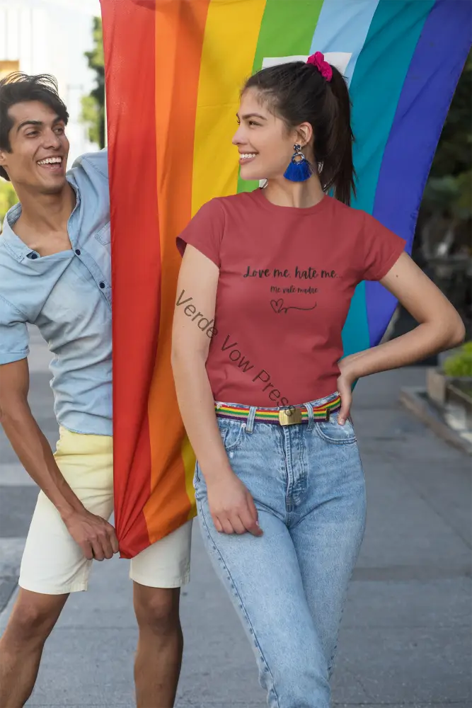 Jersey Tee - Love Me Hate Me - Casual Wear Gift for Friends Trendy Tees Everyday Style Comfortable Clothing T-Shirt