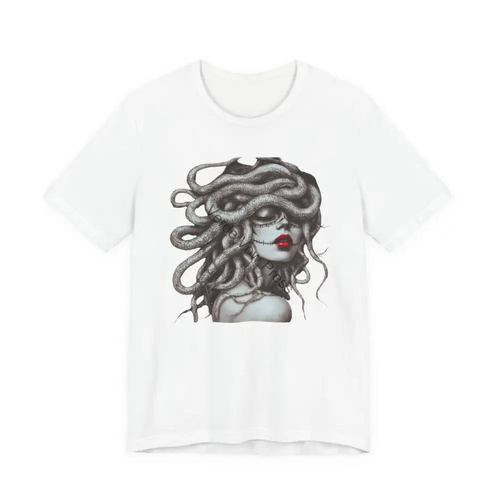 Medusa Graphic Tee | Short Sleeve Shirt for Mythology Lovers Casual Wear Gift for Halloween Art Fashion T-Shirt