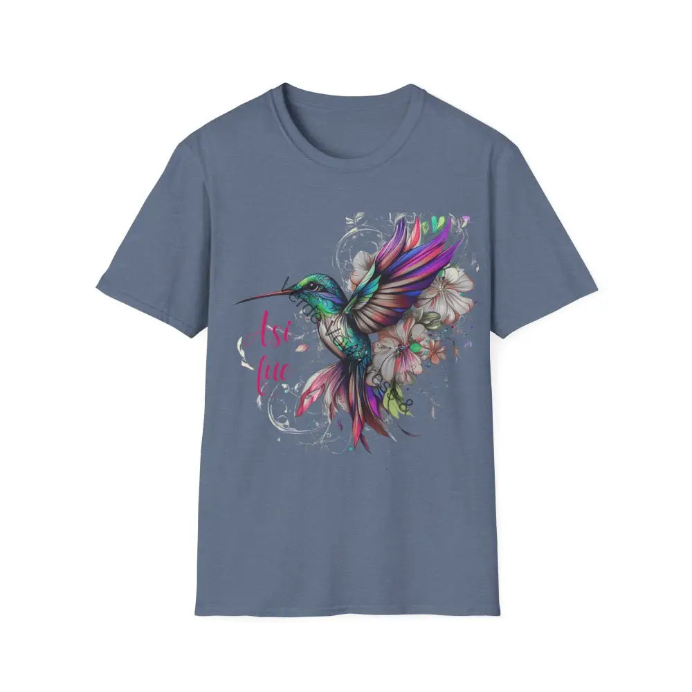 Mexican art t-shirt Asi fue Mexican ’That’s the way it went’ Heather Indigo / S T-Shirt