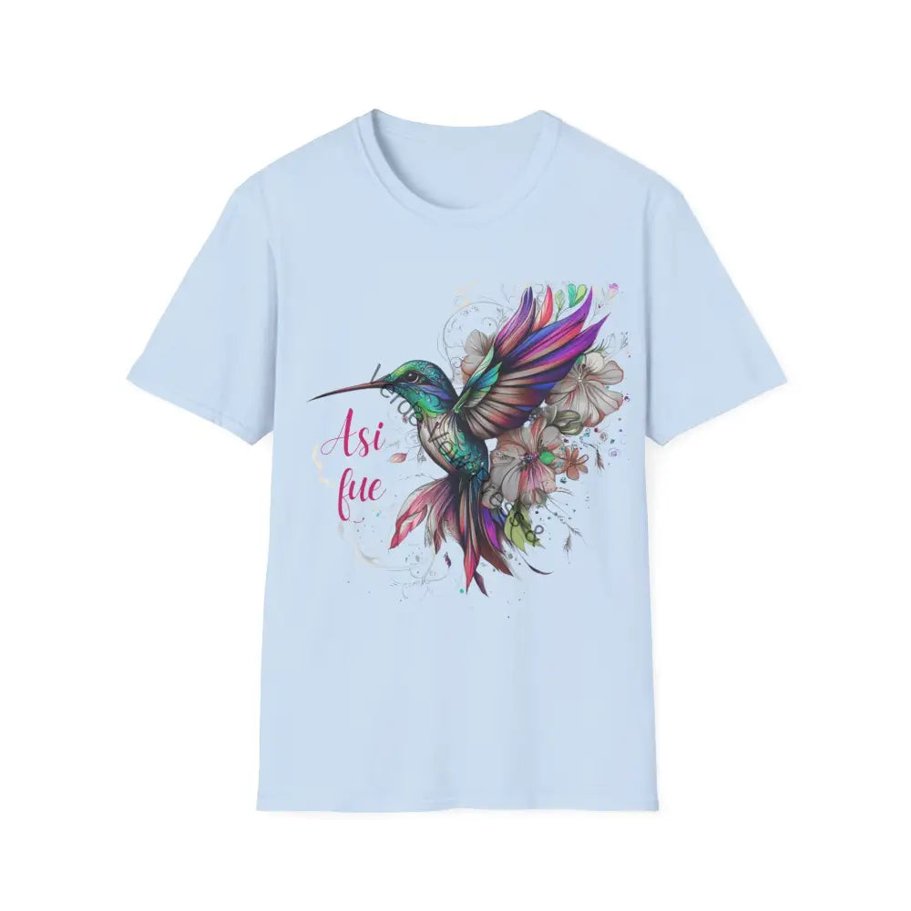 Mexican art t-shirt Asi fue Mexican ’That’s the way it went’ Light Blue / S T-Shirt