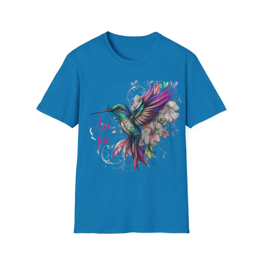 Mexican art t-shirt Asi fue Mexican ’That’s the way it went’ Sapphire / S T-Shirt