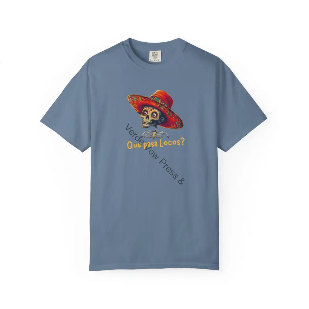 Unisex Garment-Dyed T-shirt with Skeleton Design - Fun and Quirky Apparel for Festive Celebrations Casual Wear Summer