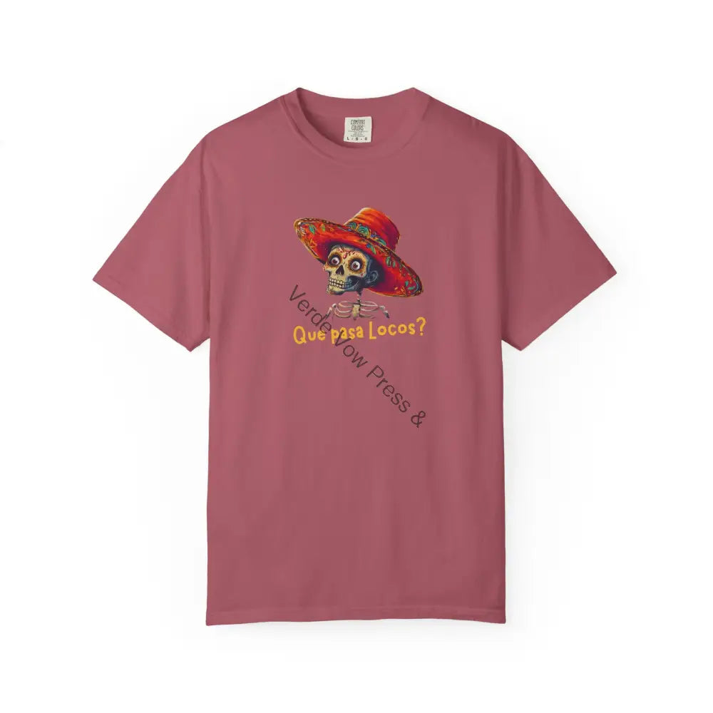 Unisex Garment-Dyed T-shirt with Skeleton Design - Fun and Quirky Apparel for Festive Celebrations Casual Wear Summer